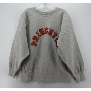VINTAGE Princeton Tigers Sweatshirt Large Sand Knit Macgregor 70s 80s *